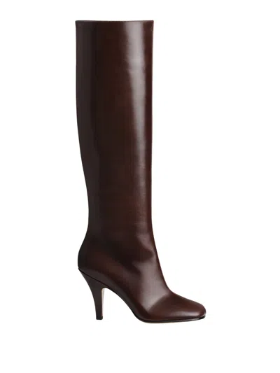 Phoebe Philo Chic Leather Booties For Women - Fw25 Collection In Multi