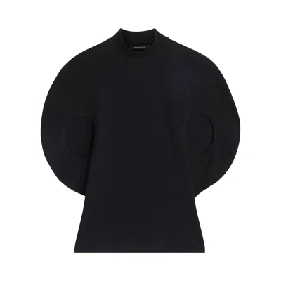 Pre-owned Phoebe Philo Circular Jersey Top 'black' | Women's Size 38