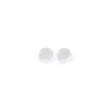 Phoebe Philo Circular Sterling Silver Earrings With Polished Finish