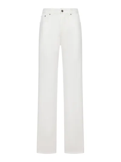 Phoebe Philo Classic Cotton Denim Jeans In White