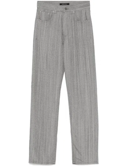 Phoebe Philo Classic Front Button Fastening Jeans With Belt Loops In Brown