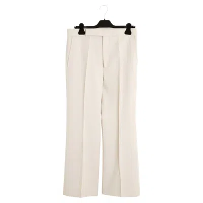 Pre-owned Phoebe Philo C�line 2016 Pantalon Fr40  Putty Straight Pants Trousers Us29 Celine In Beige