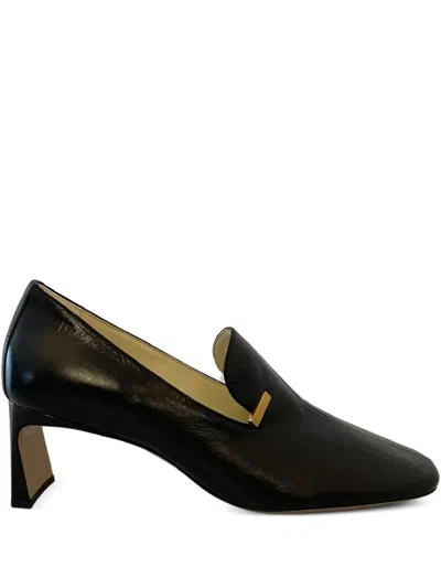 Phoebe Philo Club Leather Loafers In Black