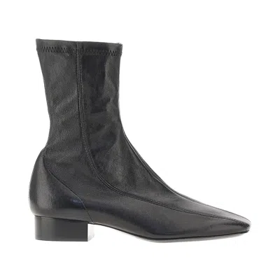 Phoebe Philo 'club' Nappa Leather Ankle Boots In Black