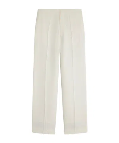 Phoebe Philo Color-blocked Straight-leg Casual Pants In Gray