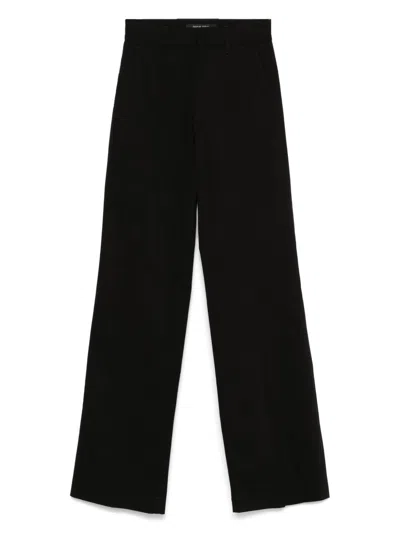 Phoebe Philo Concealed Front Button Trousers With Flap Pockets In Black