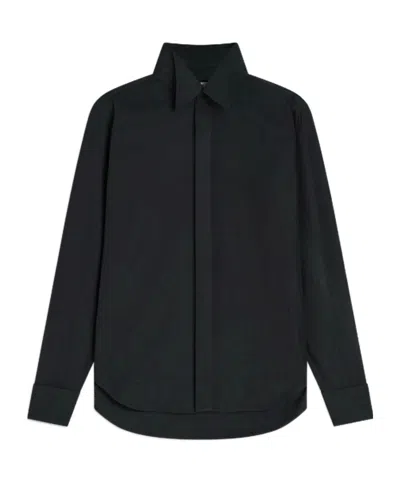 Phoebe Philo Cotton Dress Shirt In Black