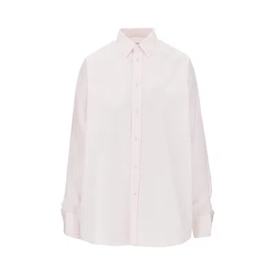 Phoebe Philo Cotton Poplin Shirt In Pink