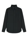Phoebe Philo Cotton Tuxedo Shirt In Black