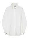 Phoebe Philo Cotton Tuxedo Shirt In White