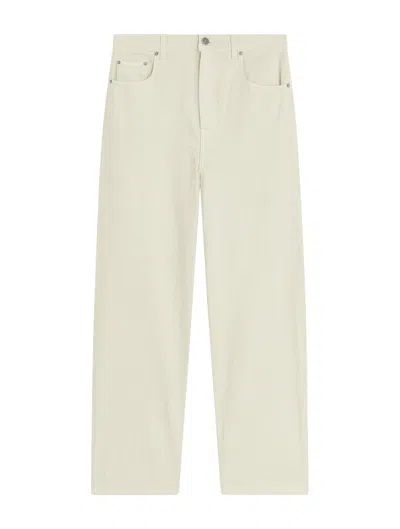 Phoebe Philo Cotton Zip-up Jeans In White
