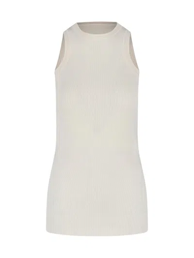 Phoebe Philo Cotton-cashmere Sweater Dress In White