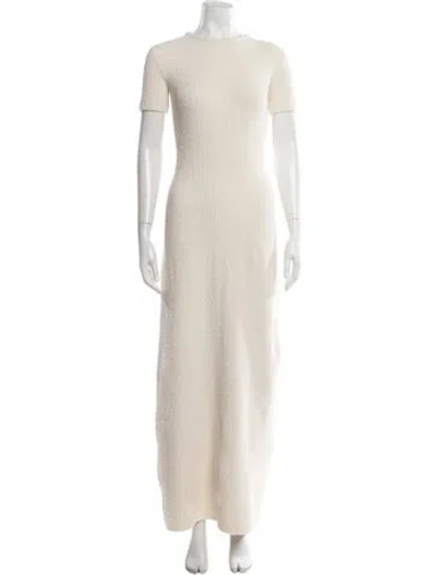 Pre-owned Phoebe Philo Crew Neck Long Dress In Neutral