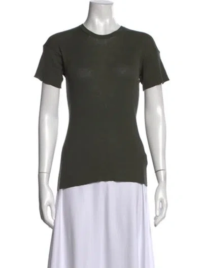 Pre-owned Phoebe Philo Crew Neck Short Sleeve T-shirt In Green