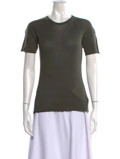 Pre-owned Phoebe Philo Crew Neck Short Sleeve T-shirt In Green