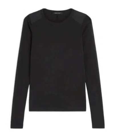 Phoebe Philo Crew Neck Top In Black