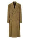 Phoebe Philo Double-breasted Cashmere Wool Coat In Brown