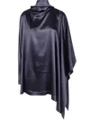 Phoebe Philo "drape" Top In Blue