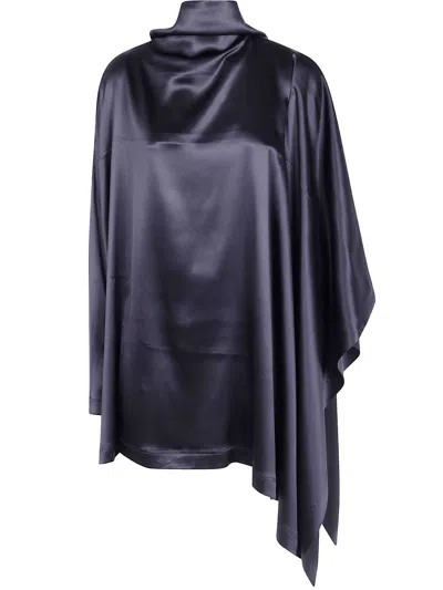 Phoebe Philo "drape" Top In Blue