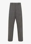 Phoebe Philo Drop Checkered Tailored Pants In Multi