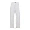 Phoebe Philo Drop Jeans In White