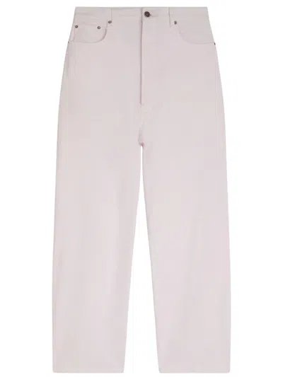 Phoebe Philo Wide Leg Drop Jeans In Pink
