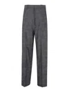 Phoebe Philo Drop Trousers In Blue