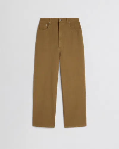 Phoebe Philo Drop Trousers In Brown Marrone   #3d322d