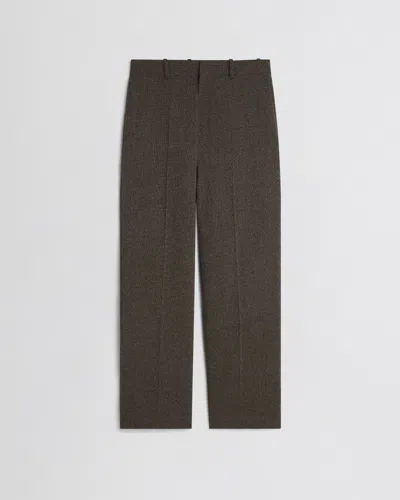 Phoebe Philo Drop Trousers In Brown Marrone   #3d322d