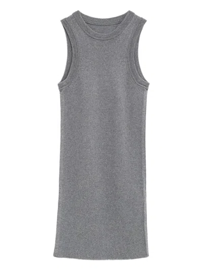 Phoebe Philo Fine-ribbed Tank Top In Gray
