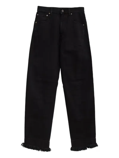 Phoebe Philo Frayed-hem Jeans In Blue
