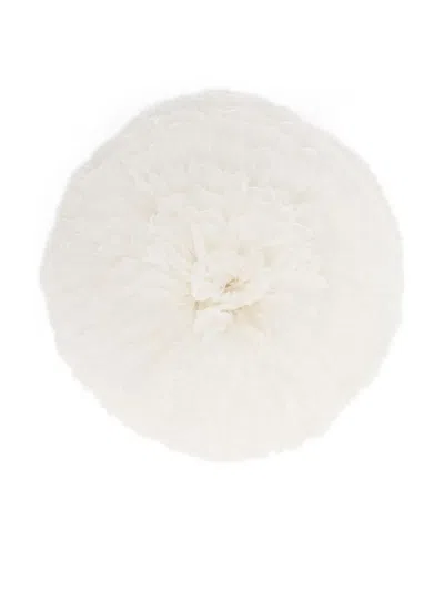 Phoebe Philo Full Bloom Brooch In White