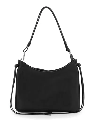 Phoebe Philo 'gig' Black Shoulder Bag With Adjustable Shoulder Strap In Leather Woman