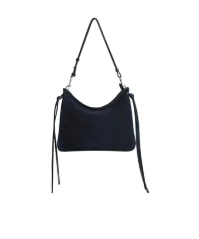 Phoebe Philo Gig Shoulder Bag In Deep Navy Blue