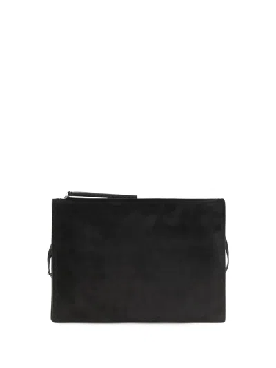 Phoebe Philo Glove Suede Clutch In Black