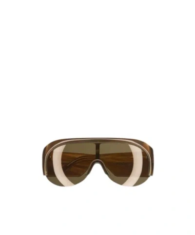 Phoebe Philo Half Bombe Sunglasses In Brown