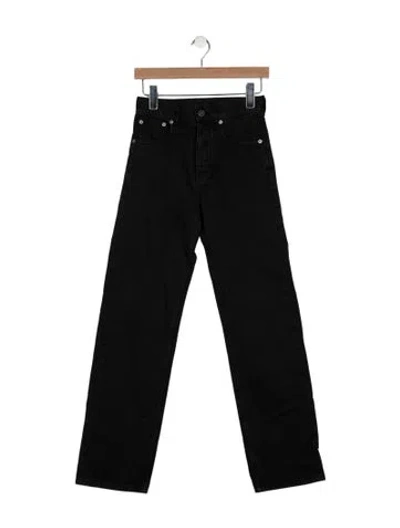 Pre-owned Phoebe Philo High-rise Straight Leg Jeans In Black