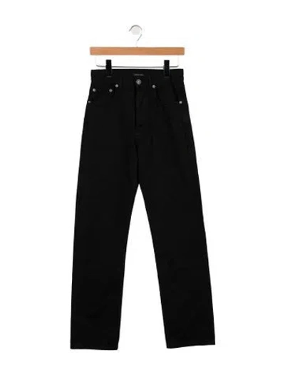 Pre-owned Phoebe Philo High-rise Straight Leg Jeans In Black