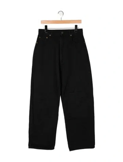 Pre-owned Phoebe Philo High-rise Wide Leg Jeans In Black