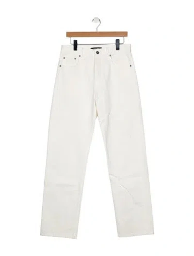 Pre-owned Phoebe Philo High-rise Wide Leg Jeans In Neutral