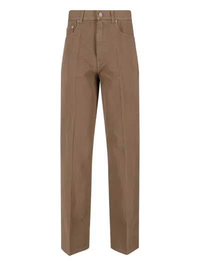 Phoebe Philo High-waist Straight-leg Pants In Brown