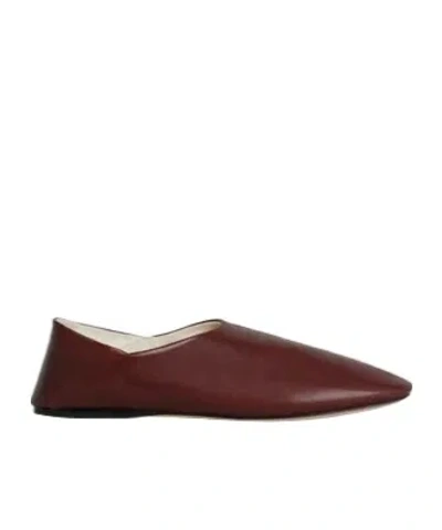 Phoebe Philo House Flats In Maroon
