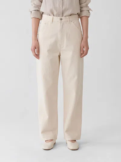 Phoebe Philo Jeans Woman Color Yellow Cream