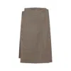 Phoebe Philo Kilt Wrap Midi Skirt In Neutral