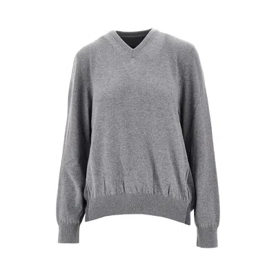 Phoebe Philo L Sweater With Sculpted Back In Gray