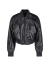 Phoebe Philo Lamb Leather Jacket In Multi