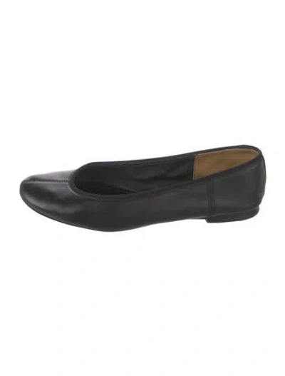 Pre-owned Phoebe Philo Leather Ballet Flats In Black