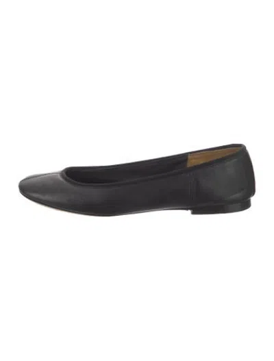 Pre-owned Phoebe Philo Leather Ballet Flats In Black