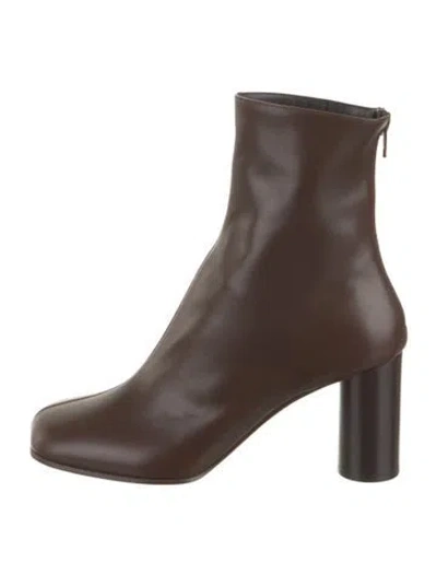 Pre-owned Phoebe Philo Leather Boots W/ Tags In Brown