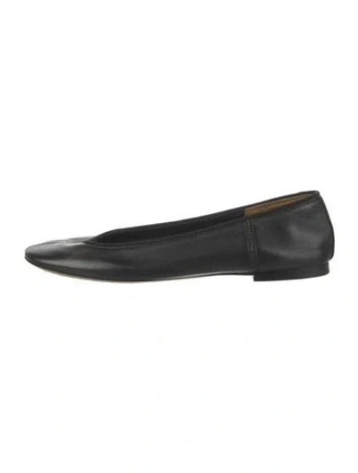 Pre-owned Phoebe Philo Leather Flats In Black
